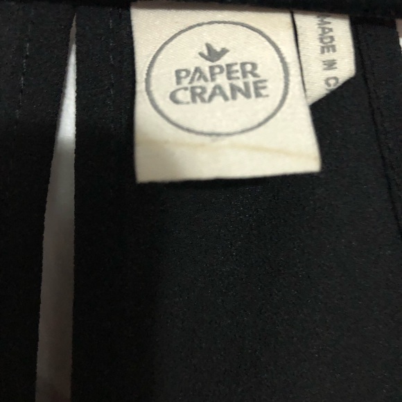 Paper crane Anthropologie two tank tops semi shear women’s size small red black - Picture 2 of 13